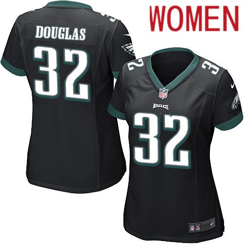 Women Philadelphia Eagles #32 Rasul Douglas Nike Black Game NFL Jersey